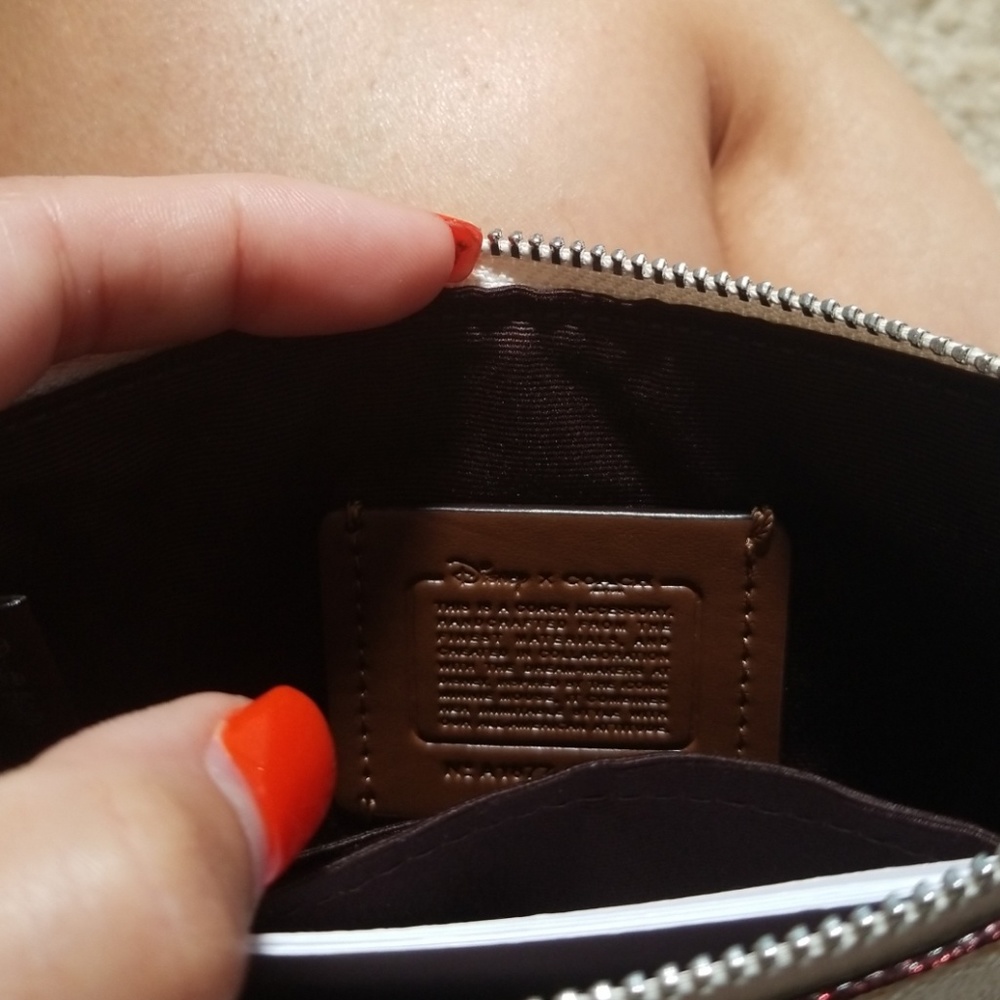 Coach disney mickey mouse leather wristlet - Picture 2 of 4